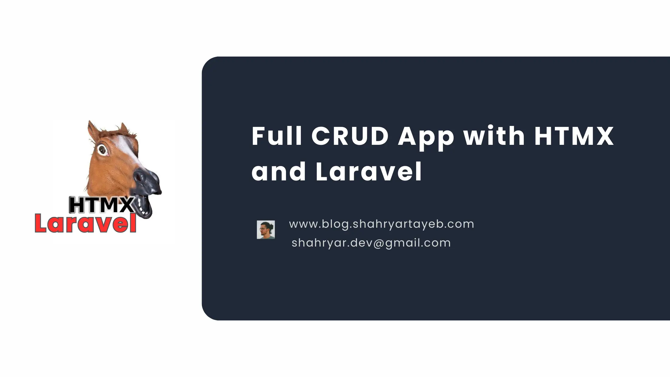 Full CRUD App with HTMX and Laravel 